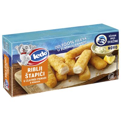 RIBLJI ŠTAPIĆI ZLATNA PANADA 224g LEDO