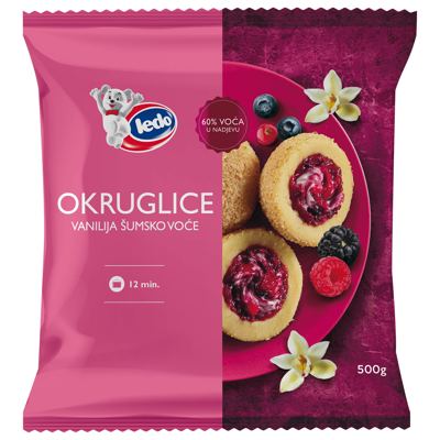 OKRUGLICE VANILIJA/Š.VOĆE 500g LEDO