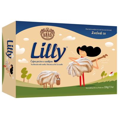 KEKS LILLY VANILIN 220GR KRAŠ