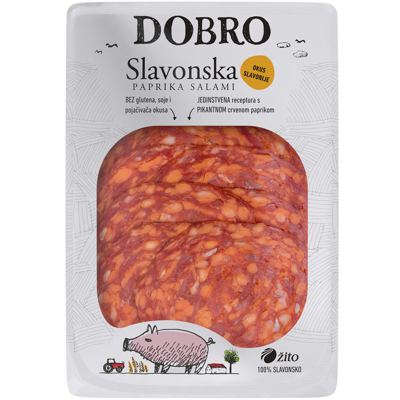 DOBRO SLAVONSKA SALAMA 80g NAREZAK ŽITO
