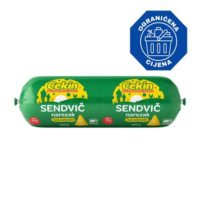 CEKIN SENDVIČ NAREZAK SA SIROM 500g (12507)