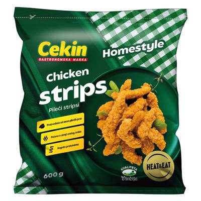 HOMESTYLE CHICKEN STRIPS 600G VINDIJA