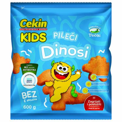 CEKIN DINOSAURI PILEĆI PANIRANI KIDS SMRZNUTI 600g (14191)