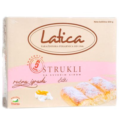 ŠTRUKLI SA SVJ.SIROM 600g LATICA