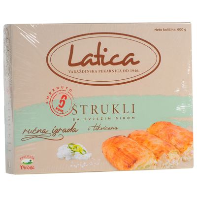 N-ŠTRUKLI SA SVJ.SIR. I BUČOM VINDIJA 600G -12/1- SMRZNUTO