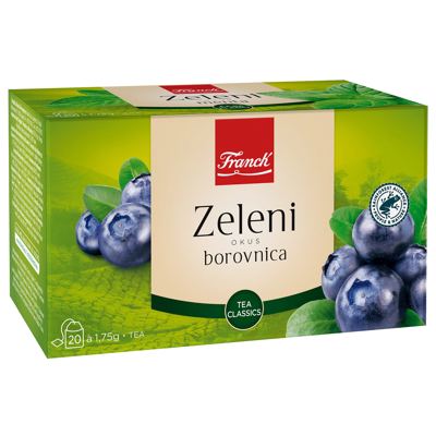 ČAJ FRANCK 35G ZELENI+BOROVNICA -10/1-