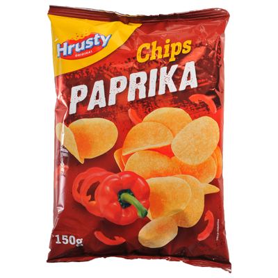 ČIPS PAPRIKA 150g HRUSTY
