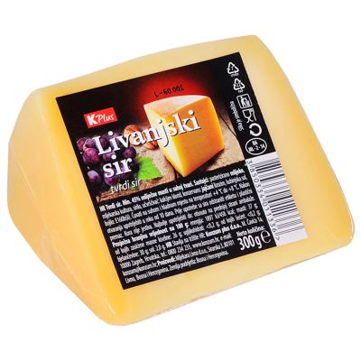 SIR TVRDI LIVANJSKI K PLUS 300g