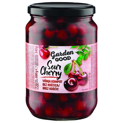 KOMPOT VIŠNJA 680g GARDEN GOOD