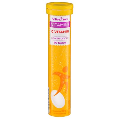 ŠUM. TABL.VITAMIN C 80g ACTIVE ZONE