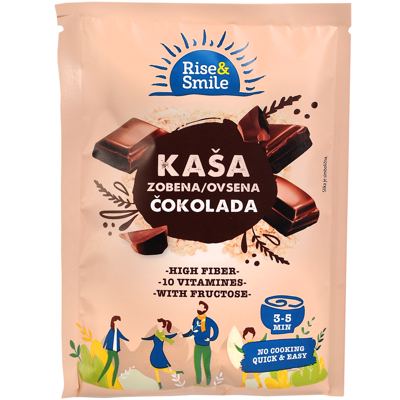 KAŠA OVSENA ČOKOLADA 65G RISE&SMILE