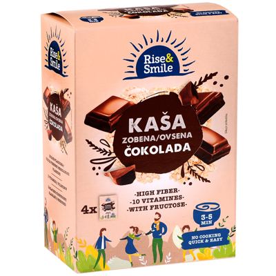 KAŠA ZOB RISE&SMILE ČOKO 4/1 260g
