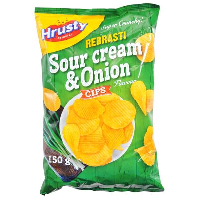 ČIPS SOUR CREAM HRUSTY 150G