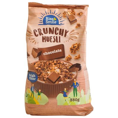 MUESLI CRUNCH RISE&SMILE ČOKO 350g