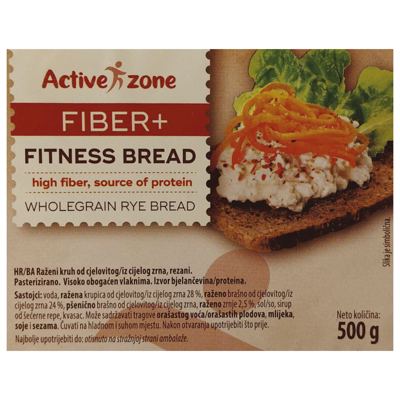 KRUH RAŽENI FITNESS 500g ACTIVE ZONE