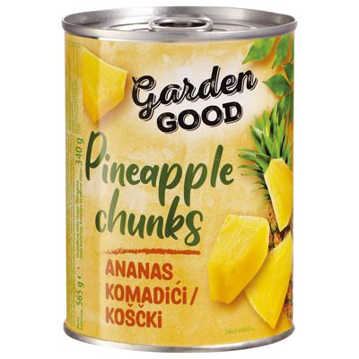 KOMPOT ANANAS 340g GARDEN