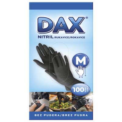 DAX RUKAVICE NITRIL BEZ PUD CRN M 100/1 (5)