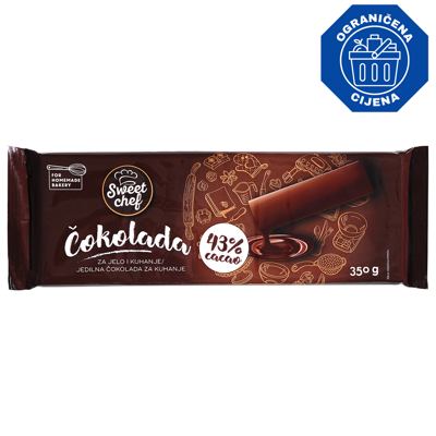 ČOKOLADA ZA KUHANJE 43% 350g SWEET CHEF (9)