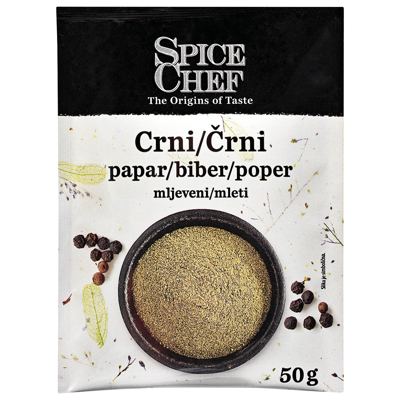 PAPAR CRNI MLJEVENI 50 g SPICE CHEF