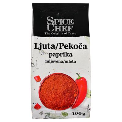 PAPRIKA MLJEV LJUTA 100 g SPICE CHEF