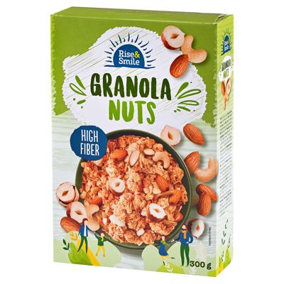 GRANOLA NUTS 300G RISE&SMILE