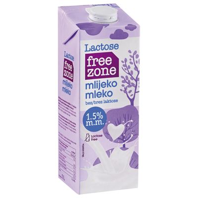 MLIJEKO UHT BEZ LAKT 1.5% 1L FREE Z