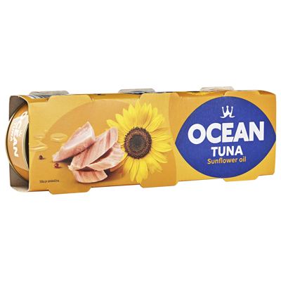 TUNA KOMADI U SUNC ULJU 3X70G OCEAN