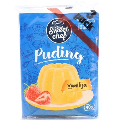 PUDING VANILIJA 120G 3X40G SWEET CHEF (20)