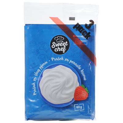 ŠLAG PJENA 120G 3X40G SWEET CHEF (20)