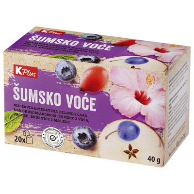 ČAJ K PLUS ŠUMSKO VOĆE 20X2g