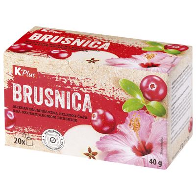 ČAJ K PLUS BRUSNICA 20X2g
