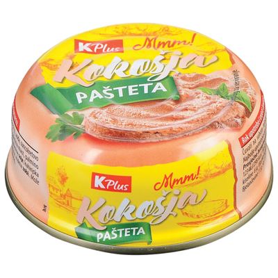 PAŠTETA KOKOŠJA K PLUS 95g LO