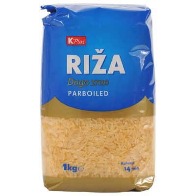 RIŽA K PLUS PARBOILED 1kg SB (10)