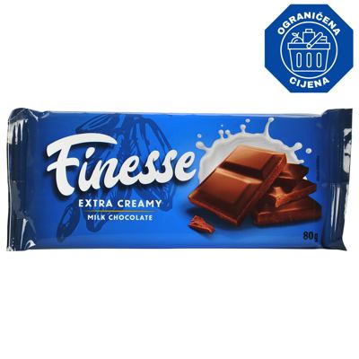 ČOKOLADA MLEČNA 80G FINESSE