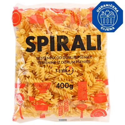 TIJESTO SPIRALI 400g GRANO DORO