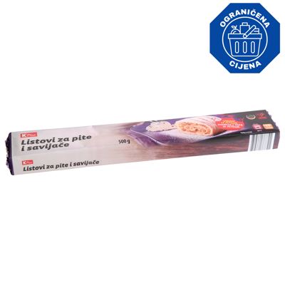 LISTOVI ZA PITE I SAVIJA K PLUS 500g