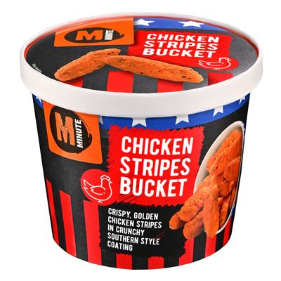 BUCKET CHICKEN STRIPES 500 g MINUTE