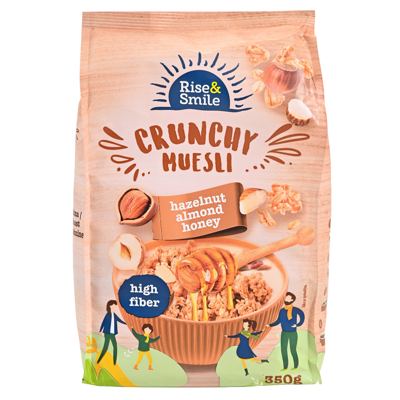 MUSLI CRUNCHY ORAŠ MED 350G RISE&SM