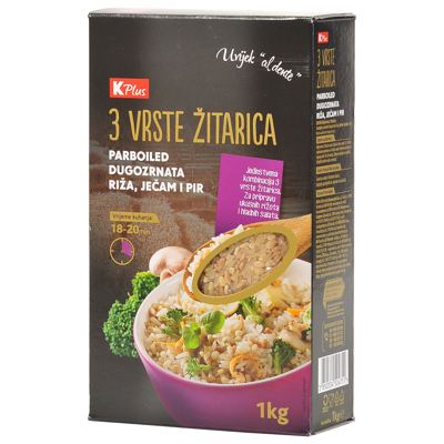 RIŽA 3 VRSTE ŽITARICA K PLUS 1KG
