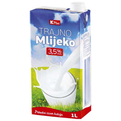MLIJEKO UHT K PLUS 1L 3.5%