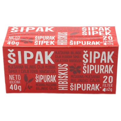 ČAJ ŠIPAK HIBIS FILT 20X2g