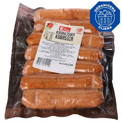 KOBASICA KRANJSKA K PLUS 600g VAK