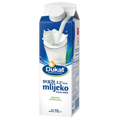 MLIJEKO DUKAT SVJEŽE 1L 3,2%MM BRIK