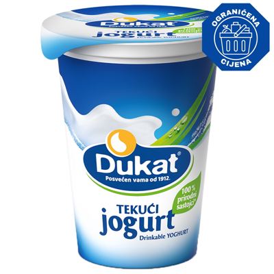 JOGURT TEKUĆI 180g 2,8%MM DUKAT