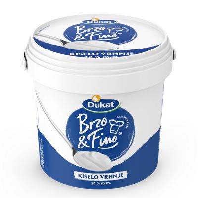 VRHNJE KISELO 900g 12%mm DUKAT