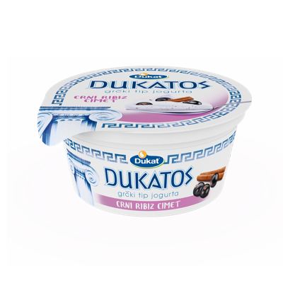 JOGURT DUKATOS 150g CRNI RIBIZ/CIMET DUKAT