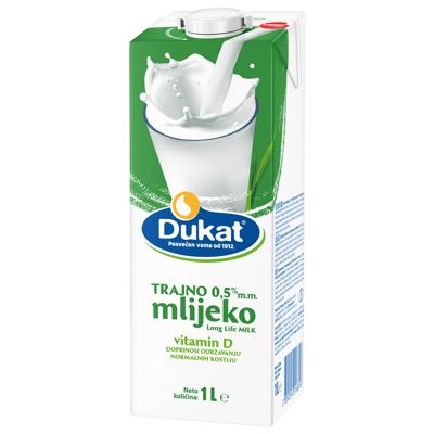 DUKAT TRAJNO MLIJEKO 0,5% 1L