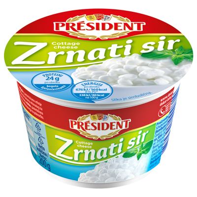 SIR SVJEŽI ZRNATI PRESIDENT 200g DUKAT