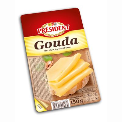 SIR PRESIDENT GOUDA SLICE 150g