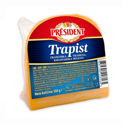 SIR PRESIDENT TRAPIST 500G GRAND OVAL SIRELA VP. -6/1